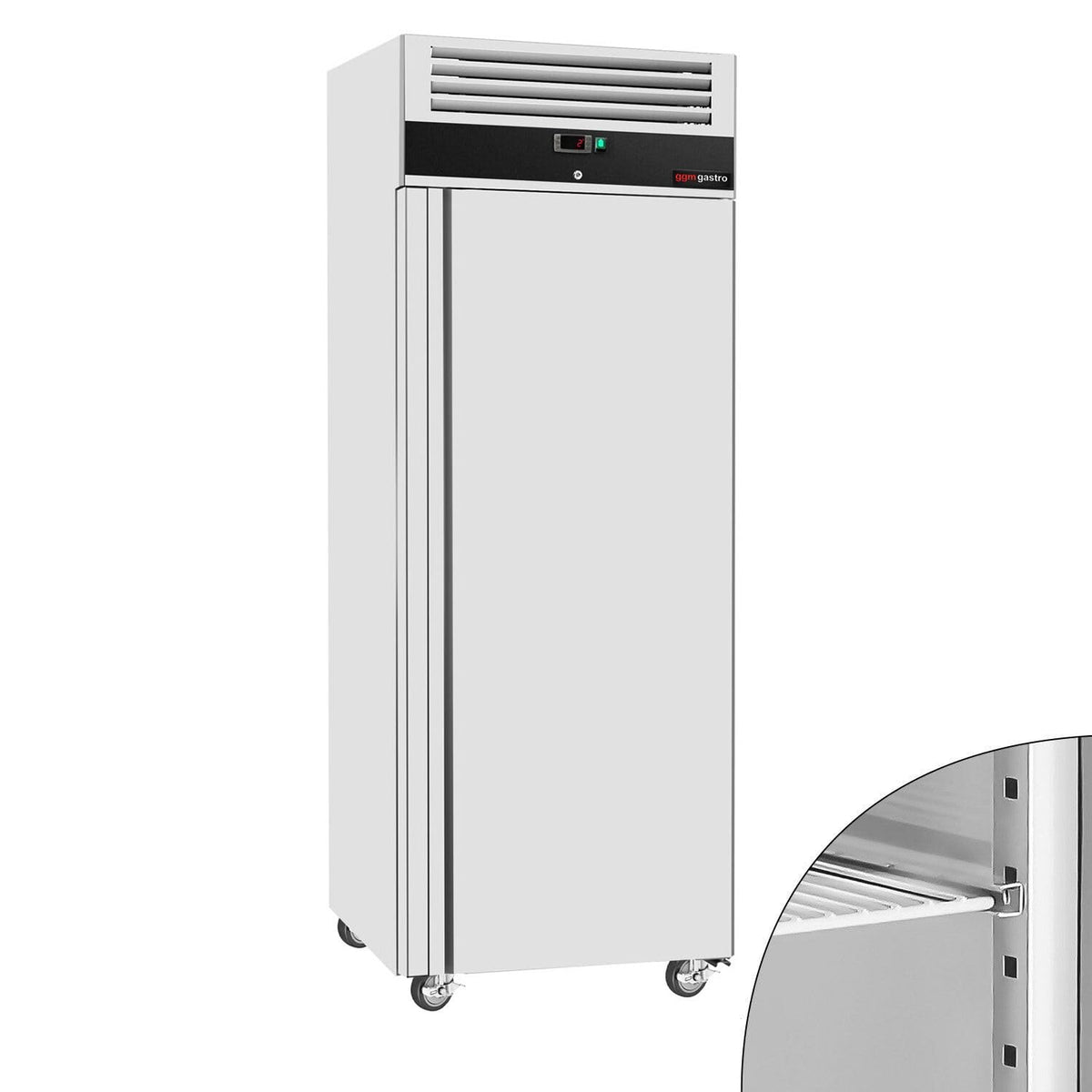 GGM Kühlschrank, 700 L, Weiß, Gastro ECO GN 2/1 1 Tür