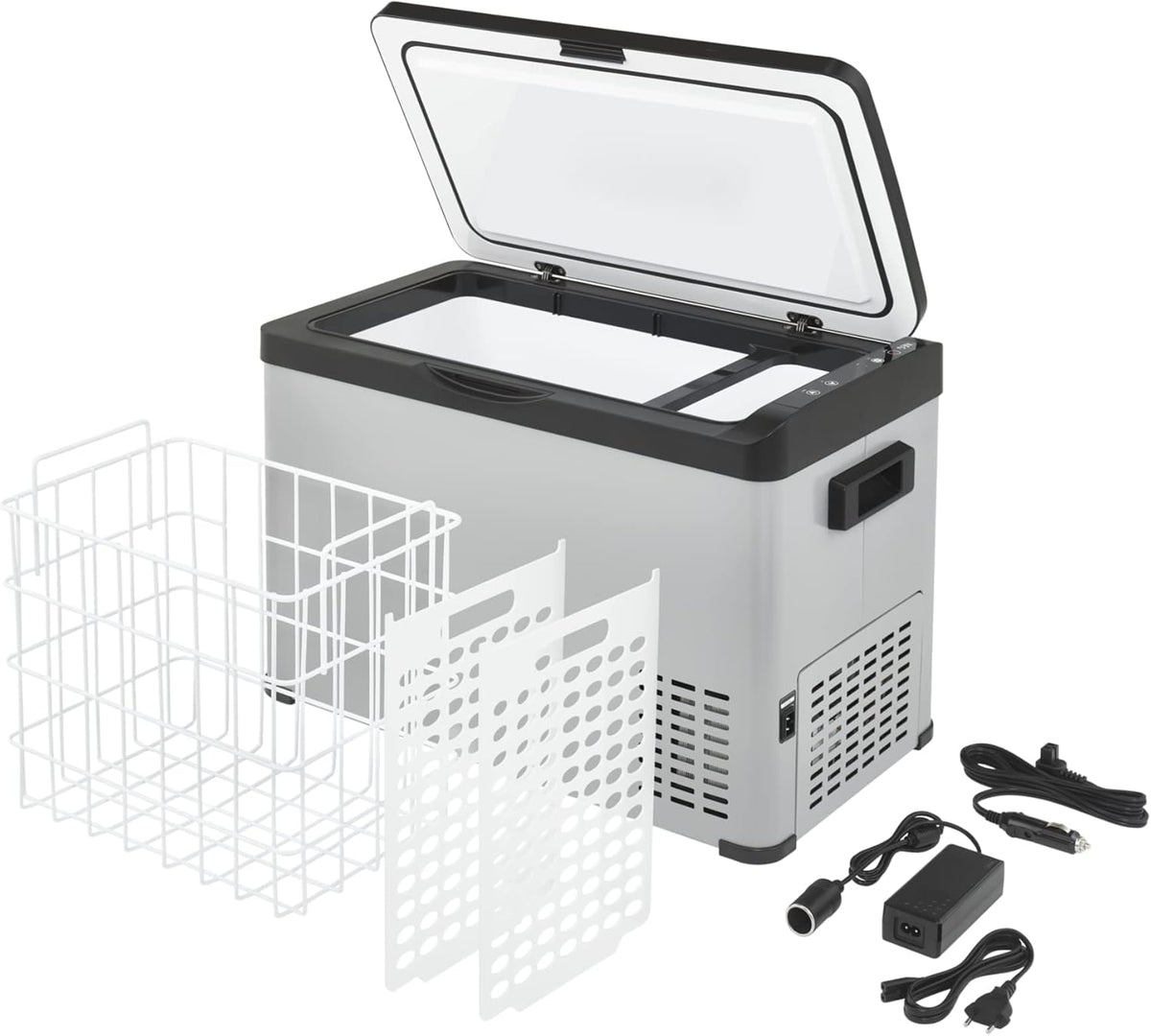 AEG Kompressor, 30 L, Schwarz, Automotive Kühlbox KK 30, Mobile Kühlbox für das Auto, konfigurierbare Temperaturen von +20 °C bis -20 °C Grad