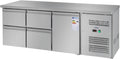 Royal Kühltheke, 403 Liter, Silber, Catering Kühltisch Arbeitstisch mit Kühlung RCKT-179/70 (, Edelstahl Arbeitsplatte