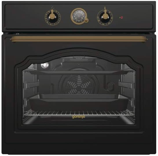 Gorenje Backofen, Schwarz/Silber, BO7732CLB Classico Einbau