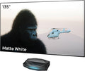 AWOL Beamer, Mehrfarbig, VISION Aetherion Pro + 135' Fester Projektorbildschirm-Set, 4K UHD HDR10+, Dolby Vision und Atmos