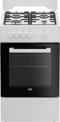 Beko Gasherd, 50 x 60 cm, Weiß, FSG522DWC mit Backofen