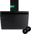 KKT Dunstabzugshaube, 80 cm, Schwarz/Silber, KOLBE A+++ 782 cbm/h